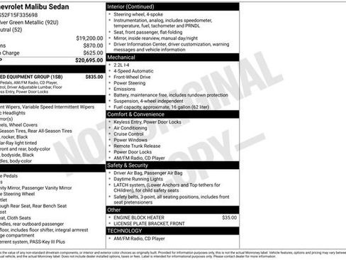 Used 2005 Chevrolet Malibu w/ Preferred Equipment Group FWD image 5