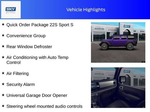 New 2026 Jeep Wrangler Sport S image 11