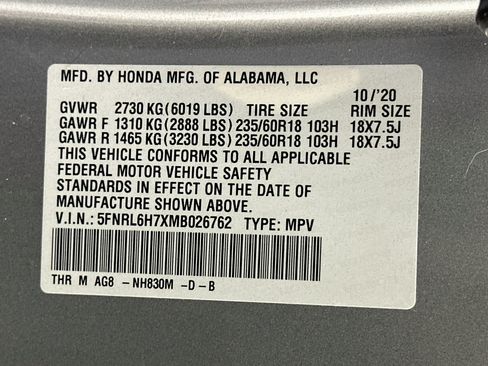 Used 2021 Honda Odyssey EX-L image 12