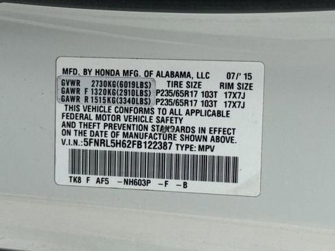 Used 2015 Honda Odyssey EX-L image 28