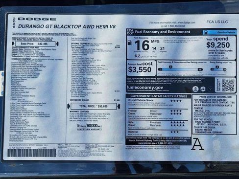 New 2026 Dodge Durango GT image 17