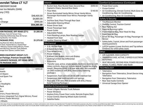 Used 2013 Chevrolet Tahoe LT w/ Suspension Package, Off-Road AWD/4WD image 39