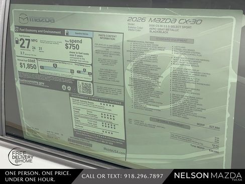New 2026 MAZDA CX-30 AWD 2.5 S w/ Select Sport Pkg image 17