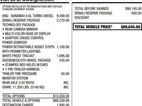 Used 2024 GMC Sierra 2500 Denali w/ Denali Reserve Package AWD/4WD image 2