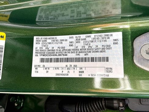Used 2022 Ford Bronco Outer Banks w/ Sasquatch Package AWD/4WD image 16