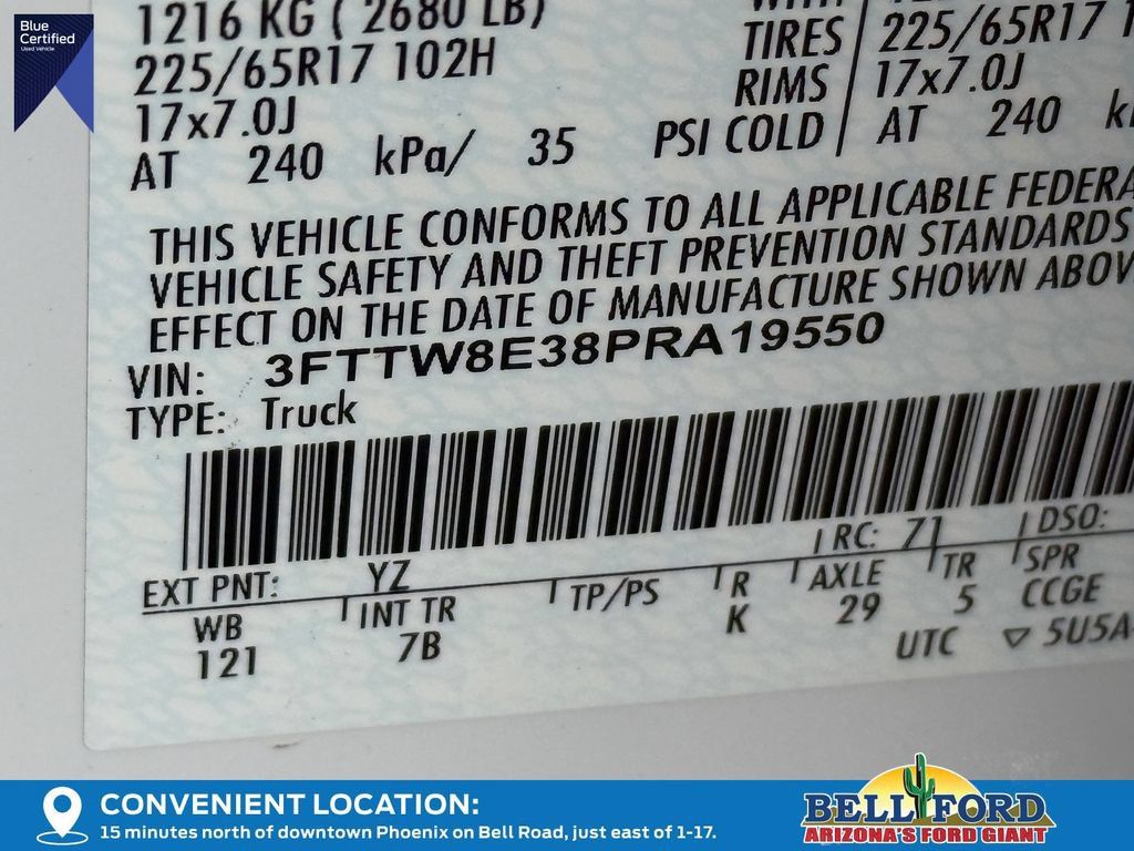 Certified 2023 Ford Maverick XLT w/ XLT Luxury Package FWD image 34