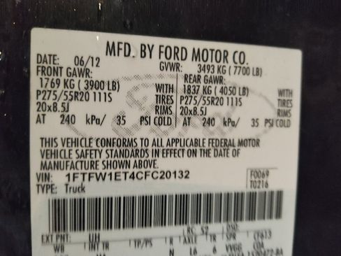 Used 2012 Ford F150 Lariat w/ Lariat Plus Pkg AWD/4WD image 33