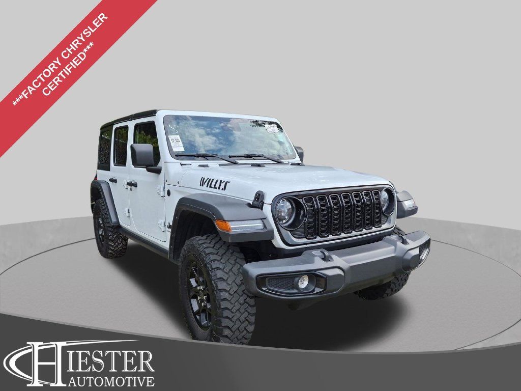 Certified 2025 Jeep Wrangler Unlimited Sport AWD/4WD image 1
