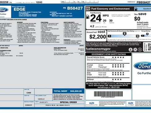 Used 2015 Ford Edge Titanium FWD image 34