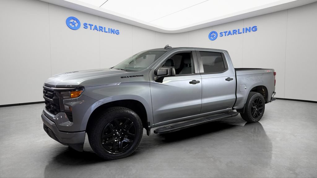 Certified 2023 Chevrolet Silverado 1500 Custom w/ LPO, Dark Essentials Package AWD/4WD image 2