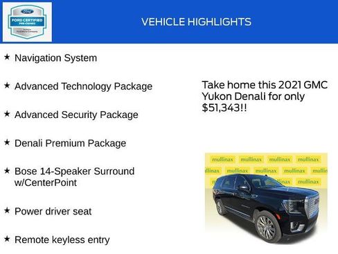 Used 2021 GMC Yukon Denali w/ Denali Premium Package AWD/4WD image 18