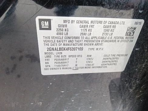 Used 2015 Chevrolet Equinox LT w/ Driver Convenience Package image 9