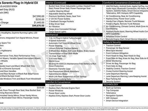 Certified 2025 Kia Sorento EX AWD/4WD image 42
