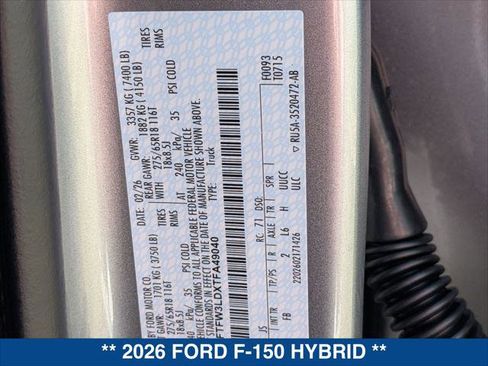 New 2026 Ford F150 XLT w/ Equipment Group 302A MID image 22