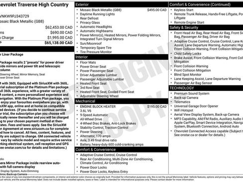 Used 2023 Chevrolet Traverse High Country AWD/4WD image 3