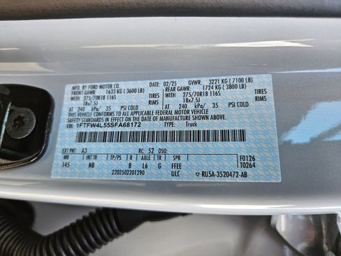 Used 2025 Ford F150 Tremor w/ Equipment Group 402A High AWD/4WD image 55