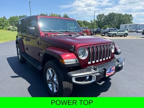 Used 2021 Jeep Wrangler Unlimited Sahara w/ Uconnect 4C Nav & Sound Group AWD/4WD image 7
