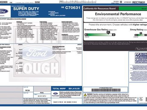 Used 2024 Ford F250 Lariat w/ Sport Appearance Package AWD/4WD image 18