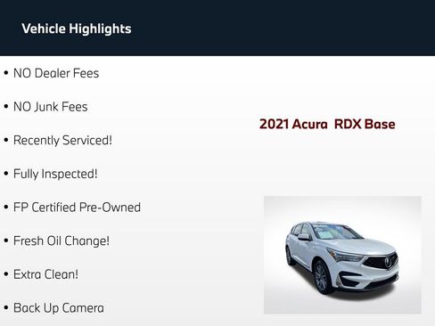 Used 2021 Acura RDX FWD w/ Technology Package image 63