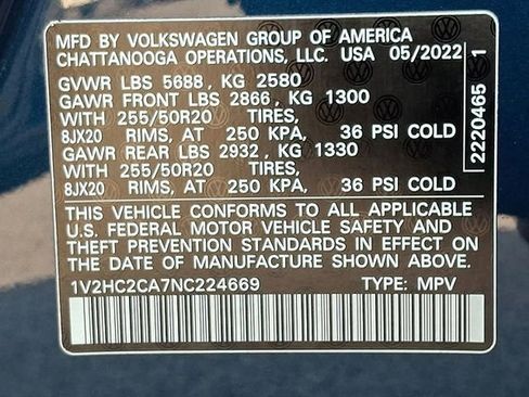 Used 2022 Volkswagen Atlas Cross Sport SE image 27