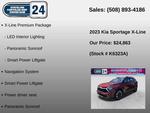 Used 2023 Kia Sportage X-Line w/ X-Line Premium Package AWD/4WD image 5