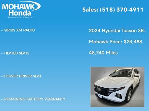 Used 2024 Hyundai Tucson SEL AWD/4WD image 14