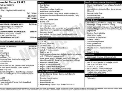 Certified 2023 Chevrolet Blazer RS w/ Driver Confidence II Package