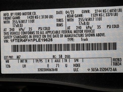 Used 2023 Ford Ranger XL w/ Equipment Group 101A High image 32