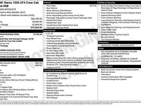 Certified 2023 GMC Sierra 1500 AT4 w/ AT4 Premium Package image 39