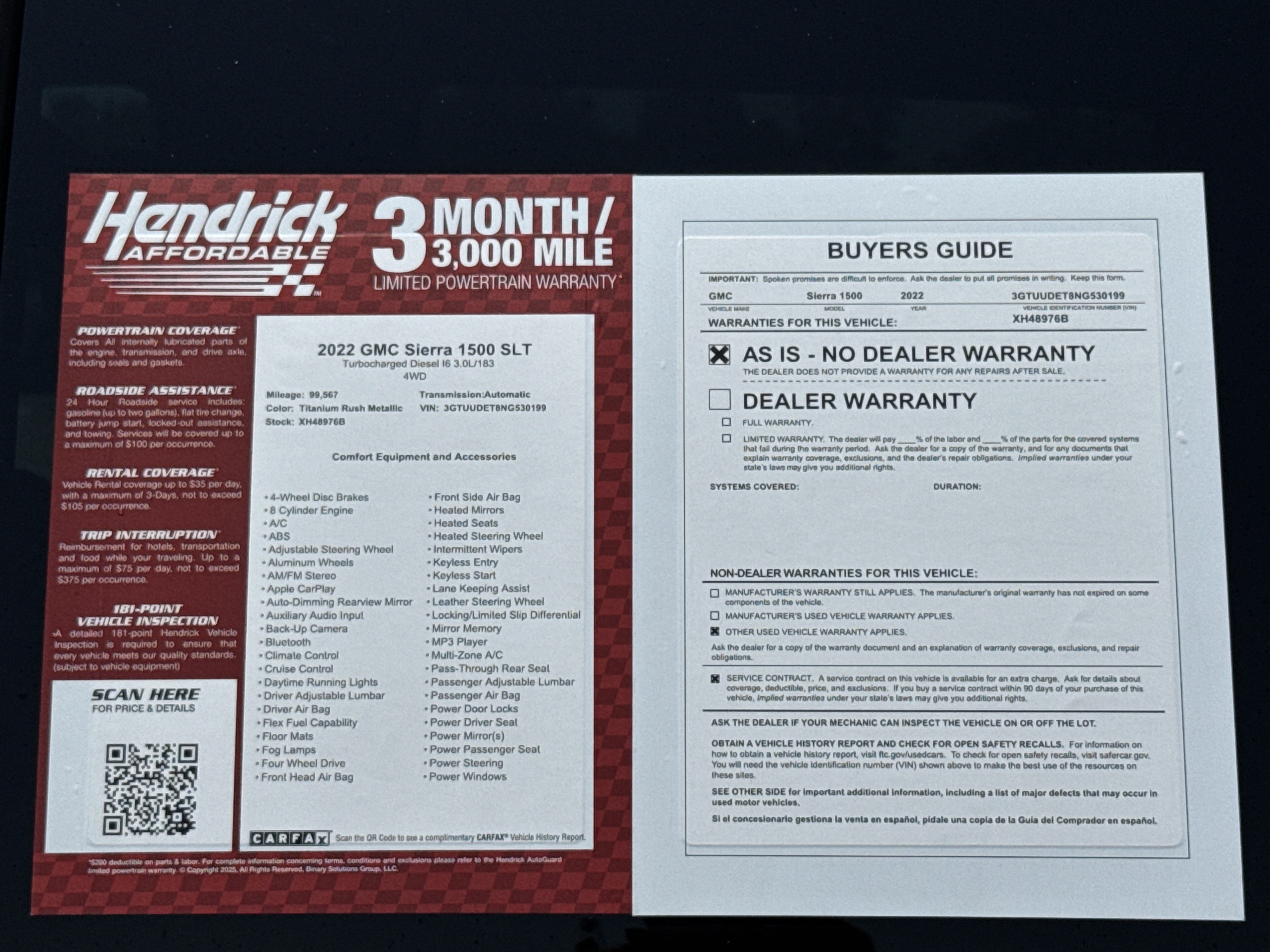 Used 2022 GMC Sierra 1500 SLT w/ SLT Premium Plus Package AWD/4WD image 39