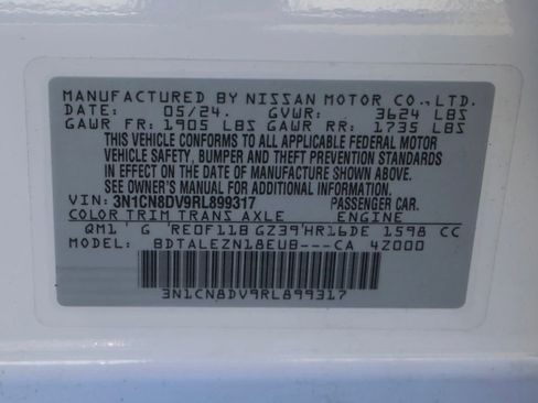 Used 2024 Nissan Versa S w/ Trunk Package image 34
