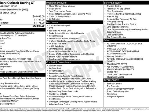 Used 2022 Subaru Outback Touring XT image 3