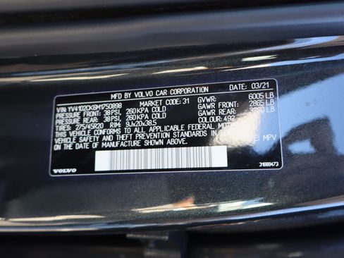 Used 2021 Volvo XC90 T5 Momentum w/ Advanced Package image 12