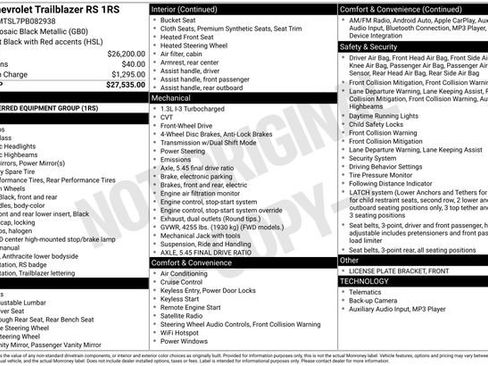 Used 2023 Chevrolet TrailBlazer RS image 22