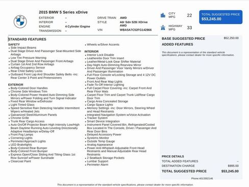 Used 2015 BMW 528i xDrive Sedan image 8