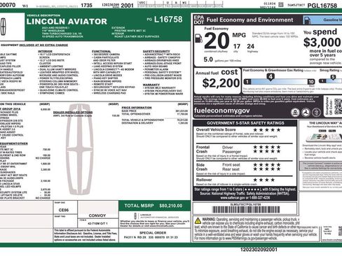 Used 2023 Lincoln Aviator Reserve w/ Equipment Group 201A image 6