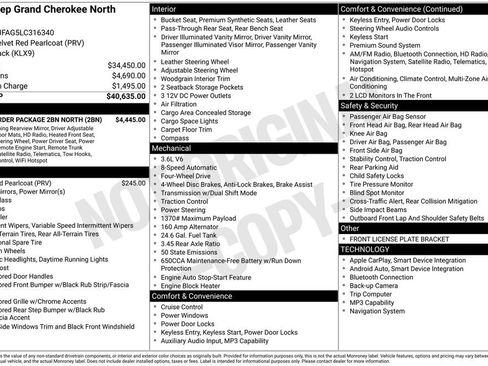 Used 2020 Jeep Grand Cherokee Laredo w/ Quick Order Package 2BN North image 40