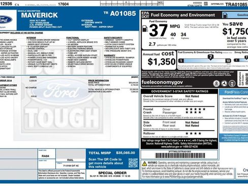 Used 2026 Ford Maverick XLT w/ Equipment Group 301A AWD/4WD image 3