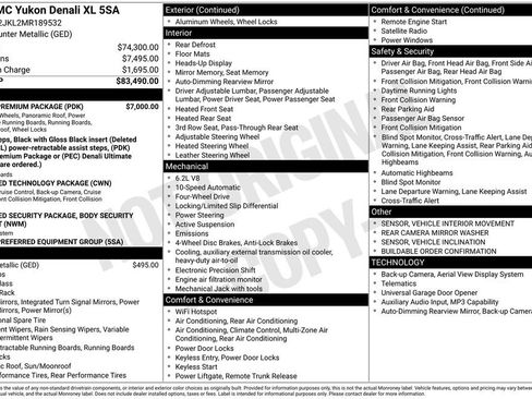 Used 2021 GMC Yukon XL Denali w/ Denali Premium Package image 6