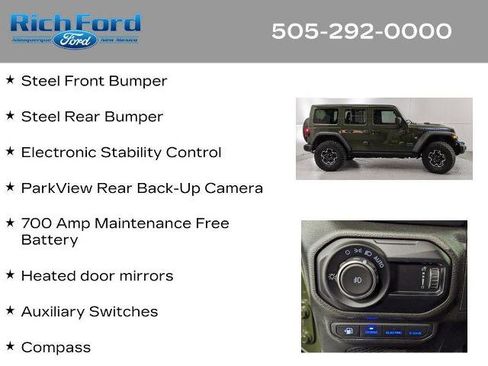 Used 2023 Jeep Wrangler Unlimited Rubicon 4xe w/ Steel Bumper Group AWD/4WD image 27