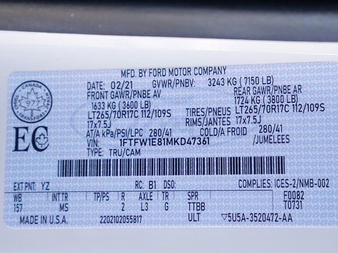 Used 2021 Ford F150 XLT w/ Equipment Group 301A Mid image 62