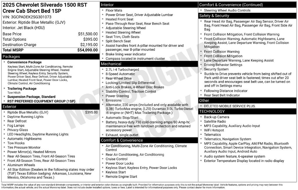 Used 2025 Chevrolet Silverado 1500 RST RWD image 25