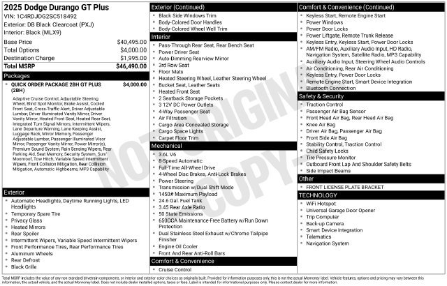 Used 2025 Dodge Durango GT AWD/4WD image 2