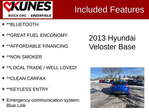 Used 2013 Hyundai Veloster Base image 2