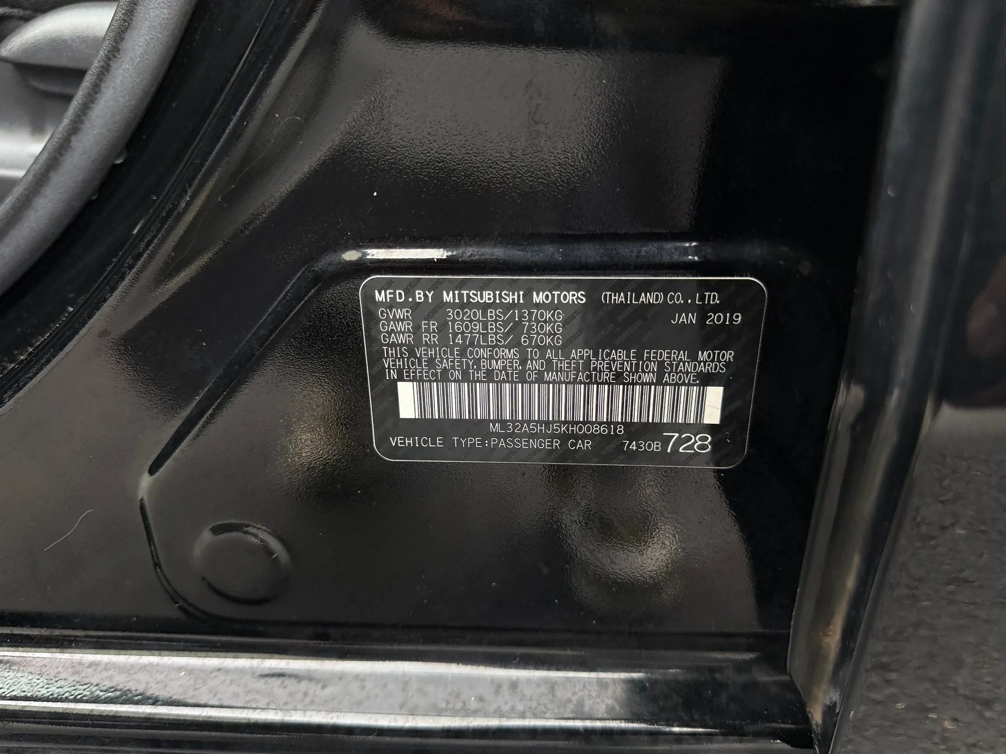 Used 2019 Mitsubishi Mirage LE FWD image 38