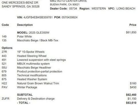 Certified 2025 Mercedes-Benz GLE 350 4MATIC image 4