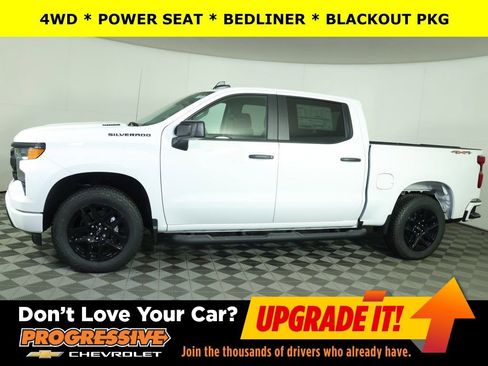 New 2026 Chevrolet Silverado 1500 Custom w/ Turbomax Blackout Package AWD/4WD image 1