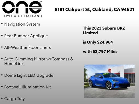 Used 2023 Subaru BRZ Limited w/ Popular Package #2 RWD image 11