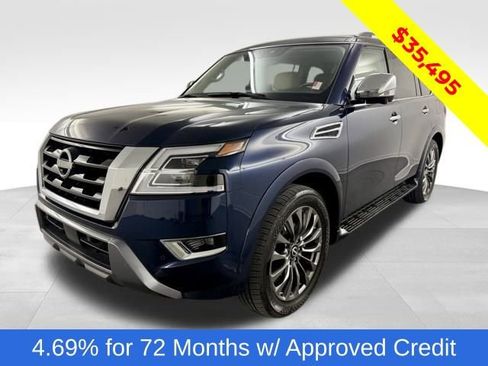Used 2023 Nissan Armada Platinum w/ Captain's Chairs Package image 1
