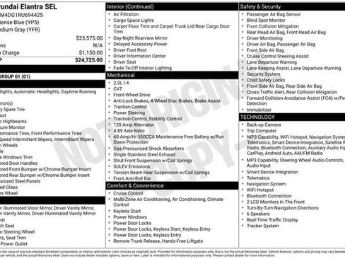 Used 2024 Hyundai Elantra SEL FWD image 2